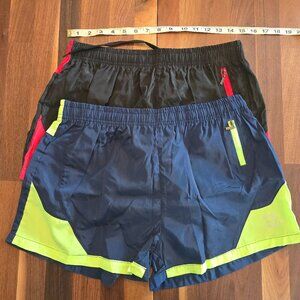 2 Pair of Mens Swim Trunks - (Asian XXL) - Medium or Large